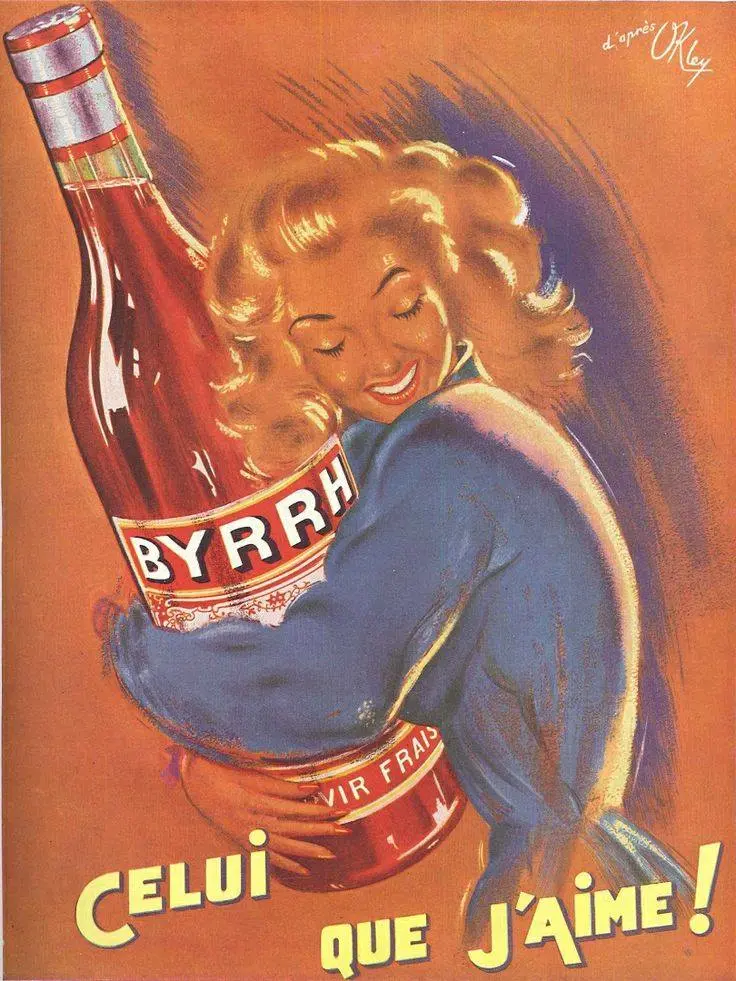 Vintage Byrrh poster "Celui que j&rsquo;aime!"