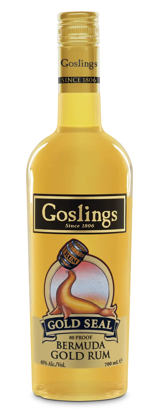Bottle of Goslings Gold Seal Rum