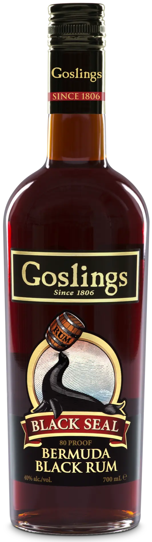 Flasche Goslings Black Seal Rum