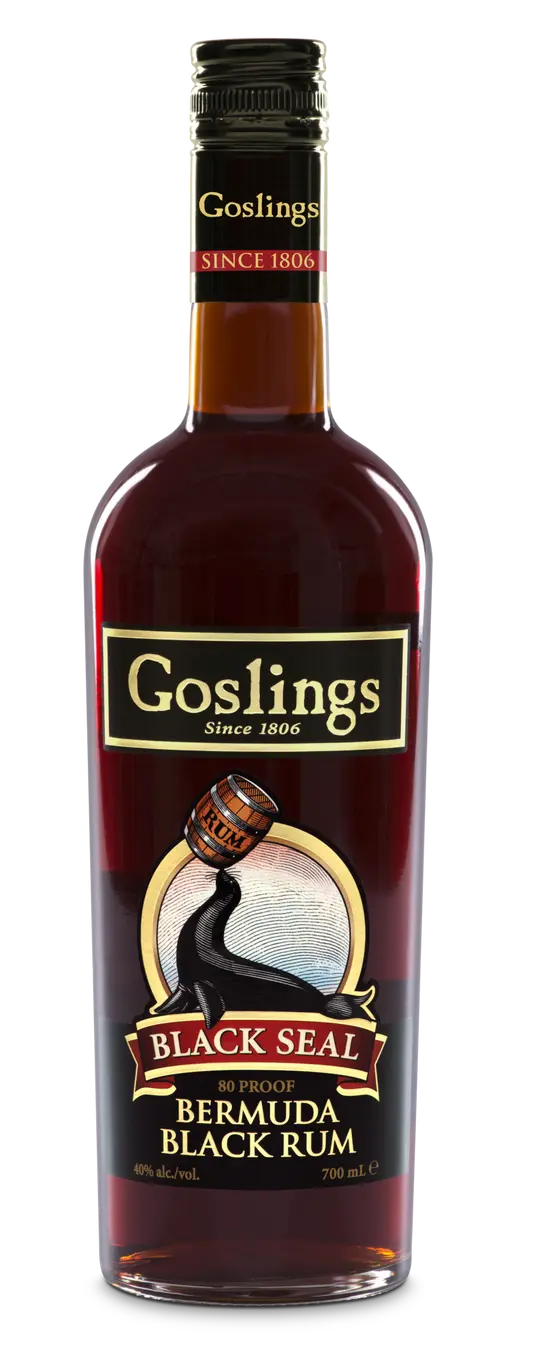 Bottle of Goslings Black Seal Bermuda Black Rum