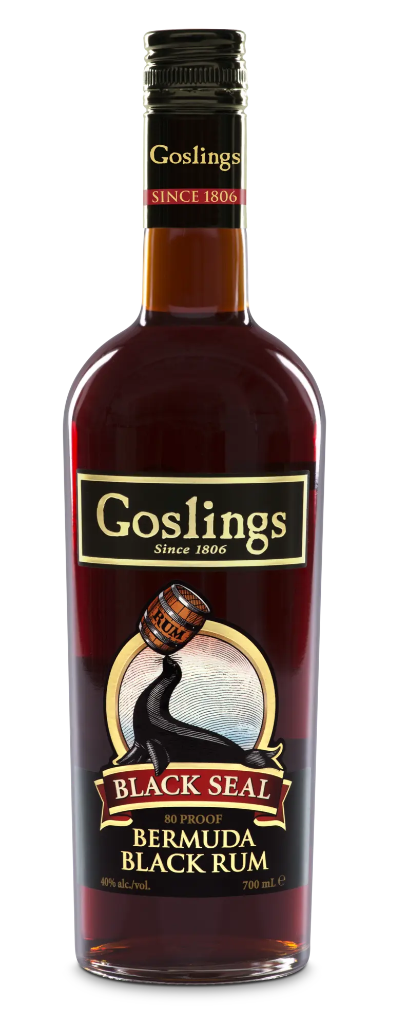 Flasche Goslings Black Seal Bermuda Black Rum