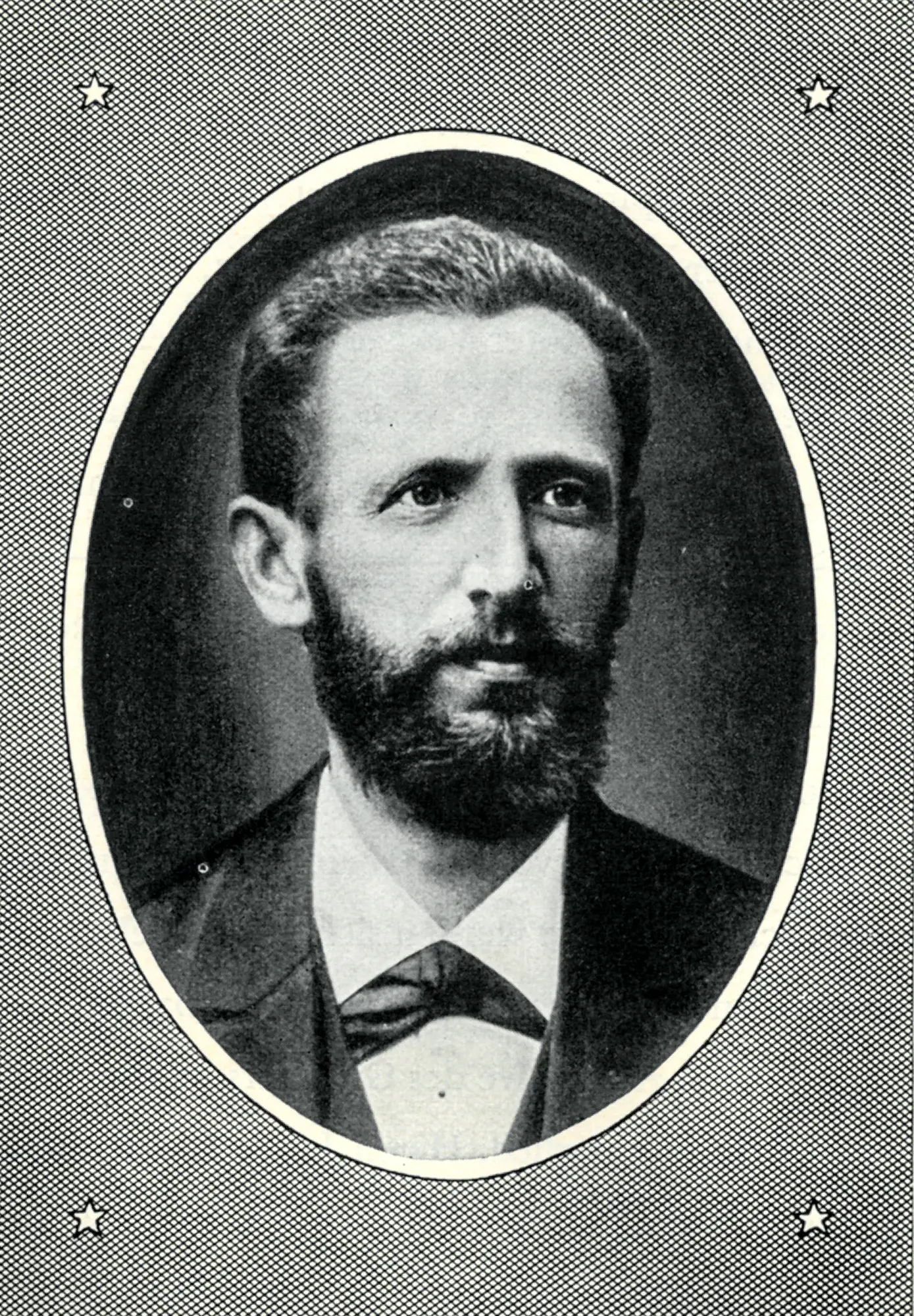 Portrait of company founder Jacob Jacobi, historic engraving