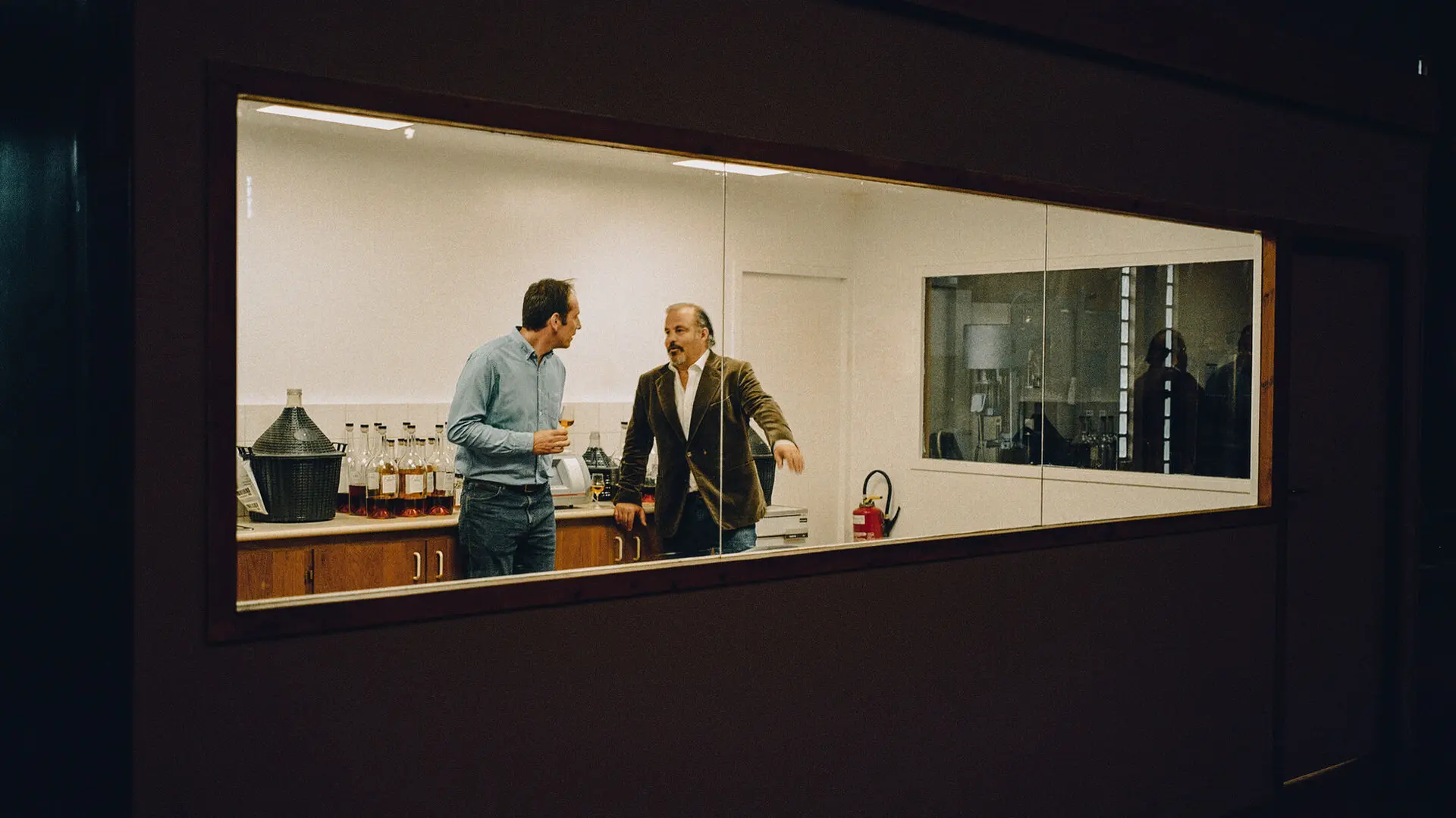 View through a window into the tasting laboratory