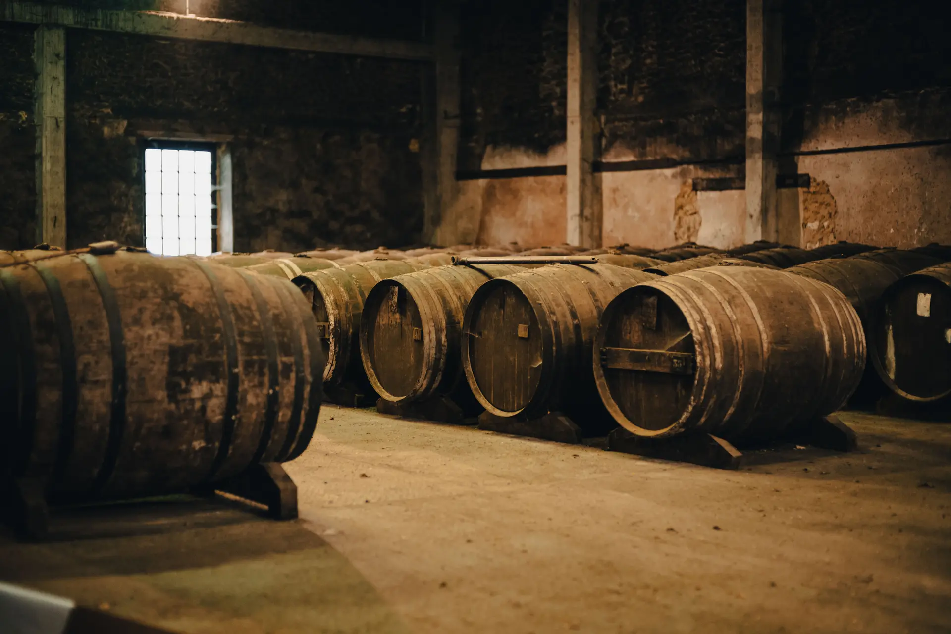 Cask store of the Armagnac distillery