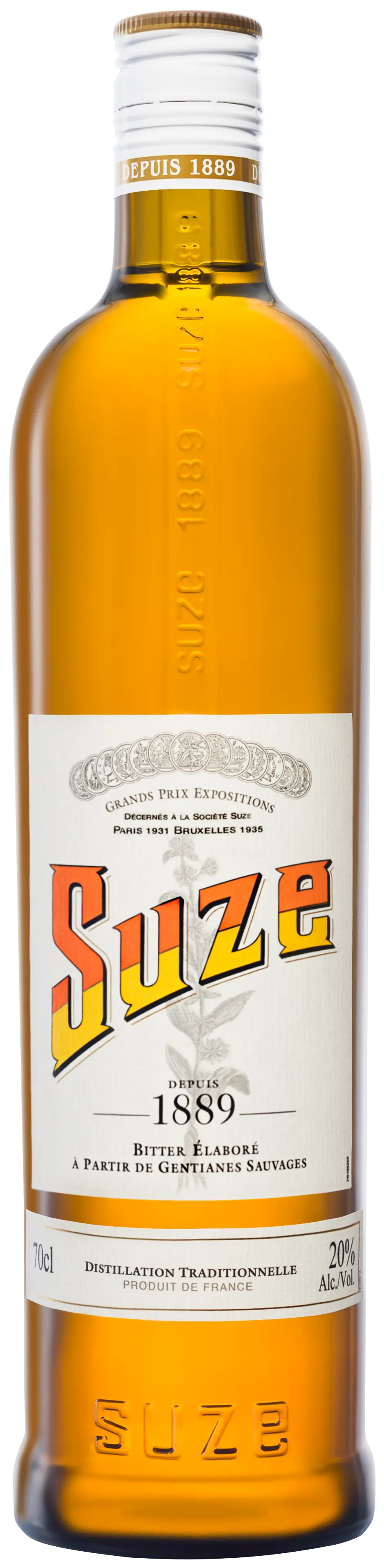 Flasche Suze Enzian-Aperitif